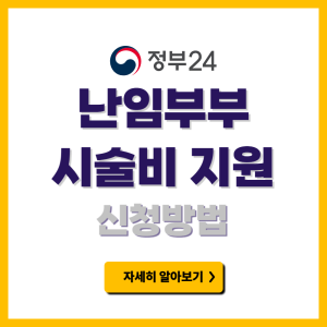 난임부부 시술비 지원 신청방법